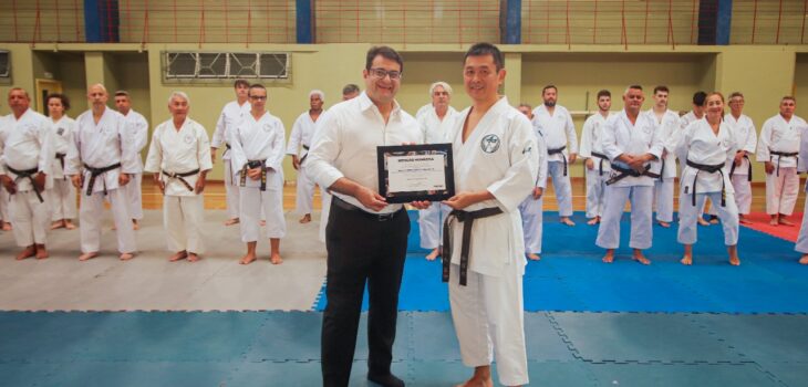 Amaro participa de cerimônia de abertura do Gashuku evento de Artes Marciais